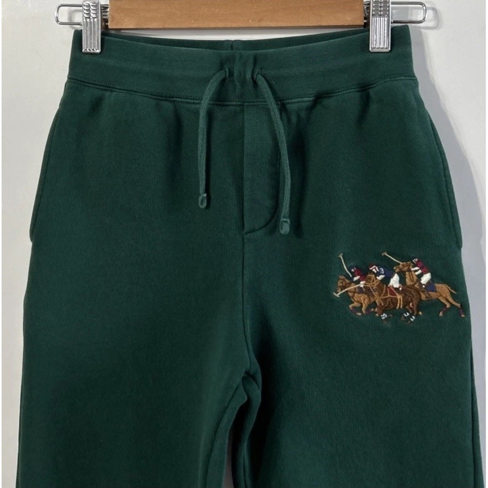 Boys Polo Ralph Lauren Triple-Pony Fleece Jogger SweatPants Sz Medium 10-12